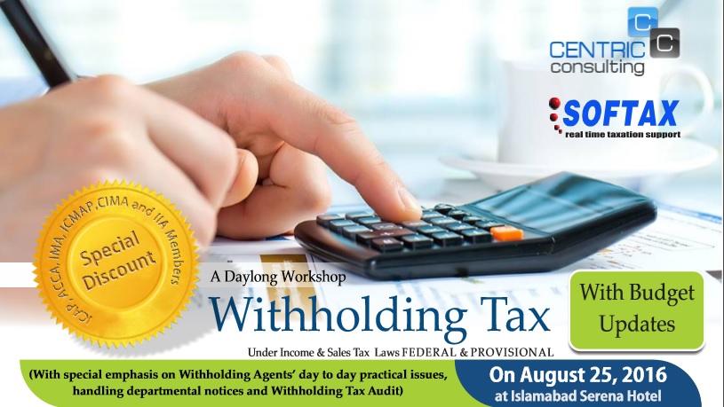 A Day long Workshop on Withholding Tax