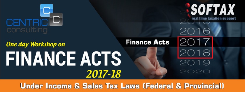 One Day Workshop on Finance Acts 2017-2018